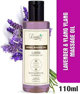 Luster Lavender & Ylang Ylang Herbal Massage Oil (Paraben & Mineral Oil Free)-110 ml