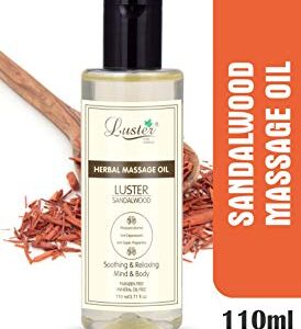 Luster Sandalwood Herbal Massage Oil (Paraben & Mineral Oil Free)-110 ml
