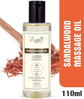 Luster Sandalwood Herbal Massage Oil (Paraben & Mineral Oil Free)-110 ml