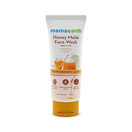 Mamaearth Honey Malai Face Wash with Honey & Malai For Nourishing Glow